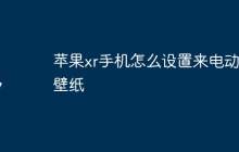 苹果xr手机怎么设置来电动态壁纸