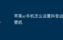 苹果xr手机怎么设置抖音动态壁纸