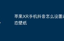 苹果XR手机抖音怎么设置动态壁纸