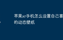 苹果xr手机怎么设置自己喜欢的动态壁纸
