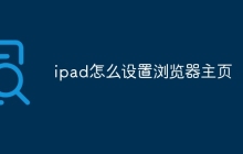 ipad怎么设置浏览器主页