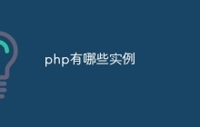 php有哪些实例