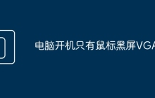电脑开机只有鼠标黑屏VGA