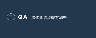 渗透测试步骤有哪些