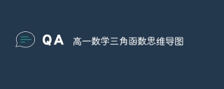 高一数学三角函数思维导图