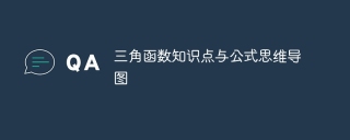 三角函数知识点与公式思维导图