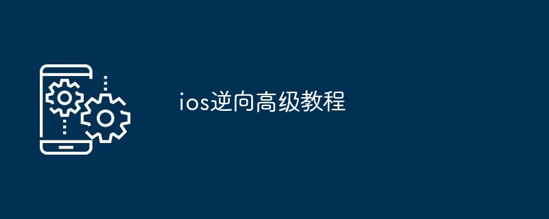 ios逆向高级教程
