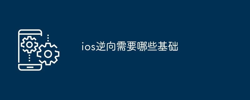 ios逆向需要哪些基础