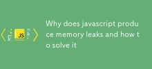 Why does javascript produce memory leaks and how to solve it