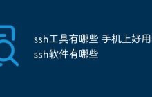 ssh工具有哪些 手机上好用的ssh软件有哪些