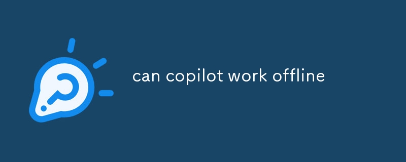 copilot オフラインで作業できます