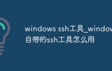 windows ssh工具_windows自带的ssh工具怎么用