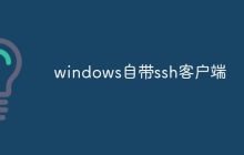 windows自带ssh客户端