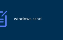 windows sshd