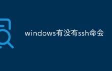 windows有没有ssh命会