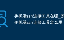 手机端ssh连接工具在哪_安卓手机端ssh连接工具怎么用