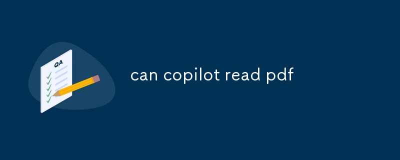 can copilot read pdf