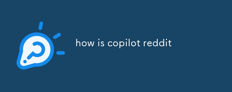 copilot 레딧은 어때요?