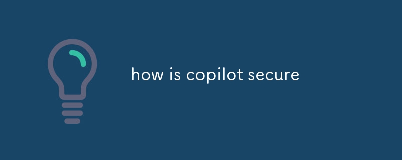 how is copilot secure