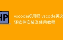 vscode好用吗 vscode英文翻译软件安装及使用教程