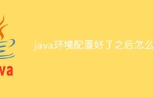 java环境配置好了之后怎么弄