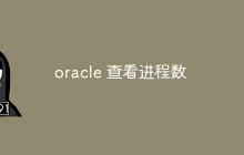 oracle 查看进程数