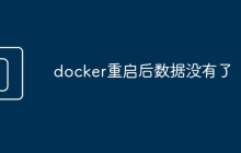 docker重启后数据没有了