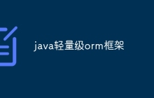 java轻量级orm框架
