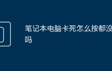 笔记本电脑卡死怎么按都没用吗