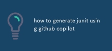 wie man Junit mit Github generiert copilot