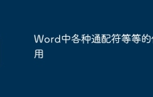 Word中各种通配符等等的使用