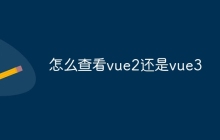 怎么查看vue2还是vue3