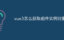 vue3怎么获取组件实例对象