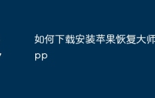 如何下载安装苹果恢复大师app