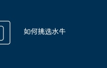 如何挑选水牛