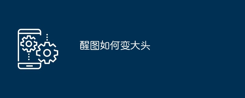 醒图如何变大头