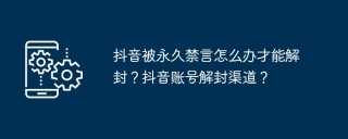抖音被永久禁言怎么办才能解封？抖音账号解封渠道？