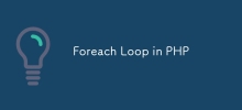 Foreach Loop in PHP