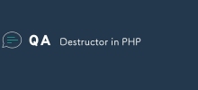 Destructor in PHP