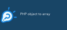 PHP object to array