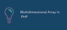 Multidimensional Array in PHP