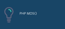 PHP MD5()