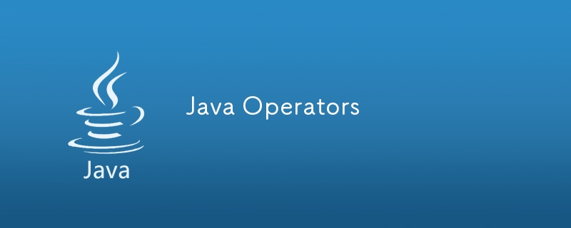 Opérateurs Java