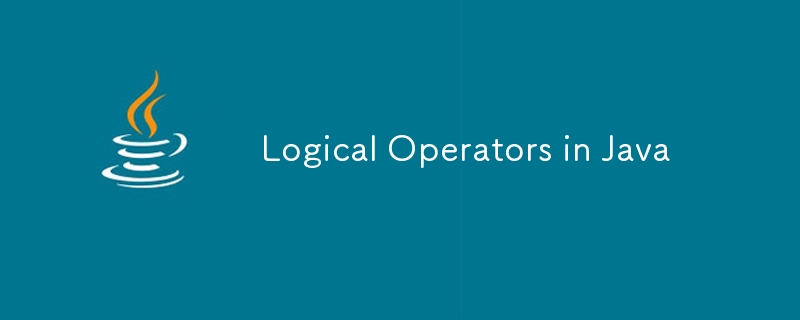 Logische Operatoren in Java