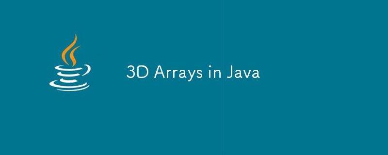 Tableaux 3D en Java