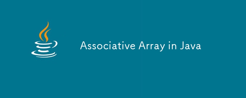 Associative Array in Java