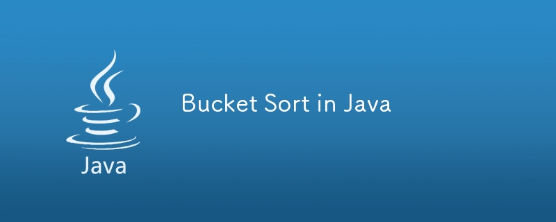 Bucket-Sortierung in Java