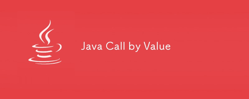 Java Call by Value