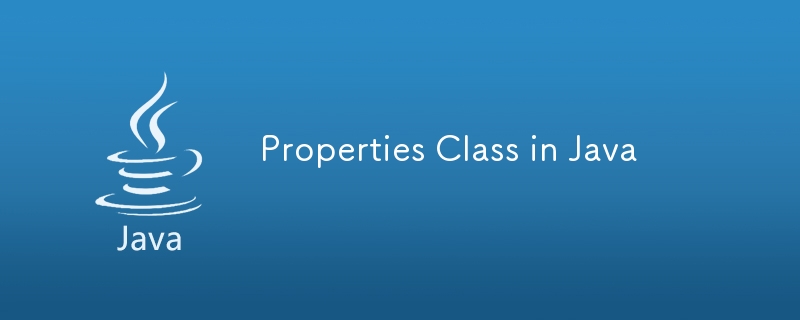 Properties Class in Java