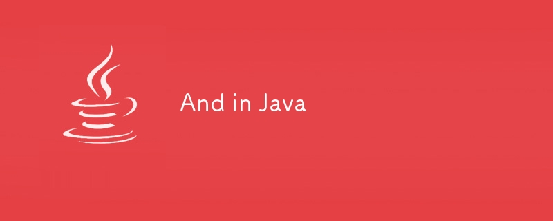 Et en Java